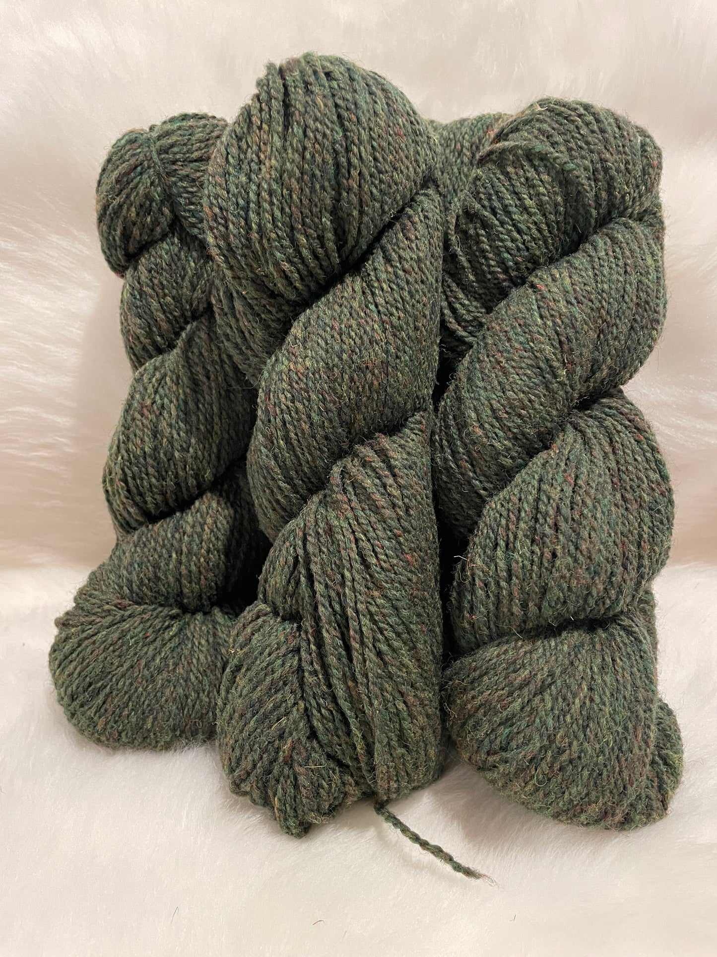 Green Heather 2 ply Yarn