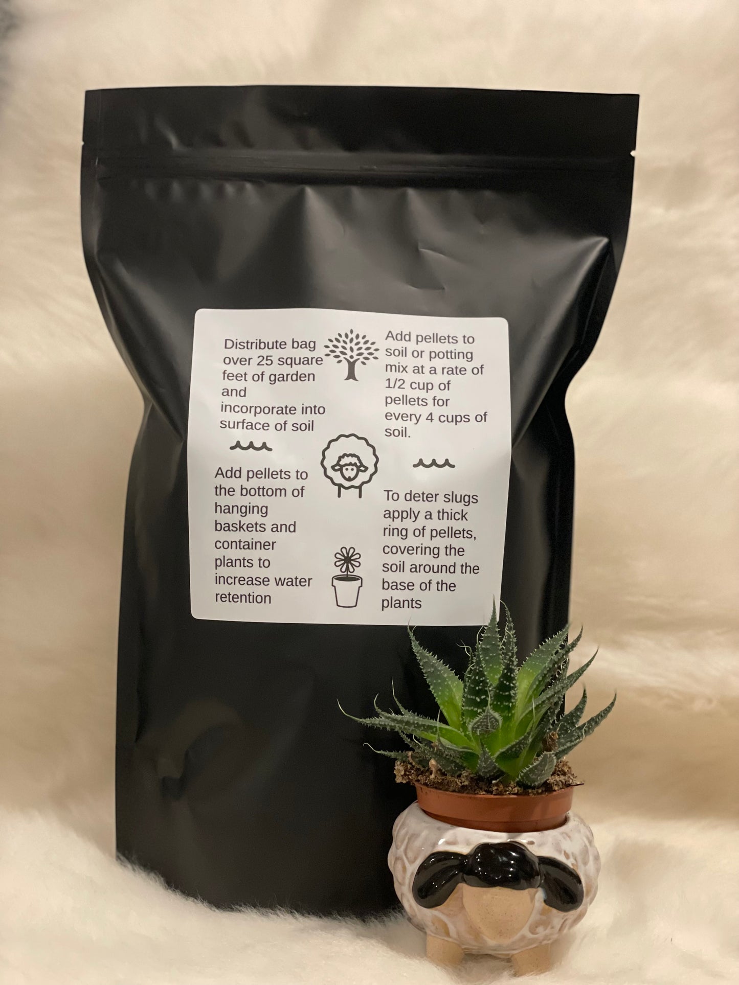 Wool Pellets a Peat Moss Alternative 1Kg bag